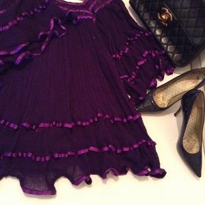 Mexican Angel Top.  Salsa Nite. Flowing Swing Top